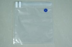 China Clear Food Saver Vacuum Seal Bags With 3 Side / Double Valve Vacuum Seal Storage Bags on sale
