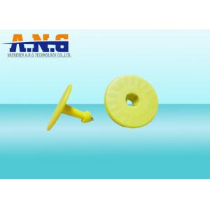 125KHz EM4305 TPU RFID Passive Rfid Animal Tags For Cattle Sheep , Dia 30mm