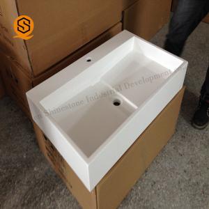 hotel Project Solid Surface Wash Basin Artificial Stone Sink Tarnish Resistant