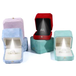 Customized Size Velvet Jewelry Box for Organizing and Displaying LED Jewelry