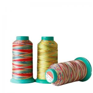 China Shoes High Tenacity Rainbow Color Polyester Cotton Embroidery Nylon Sewing Thread OEM ODM on sale
