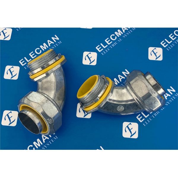 Zinc 90 Degree Liquid Tight Connector 1-1/4 Inch