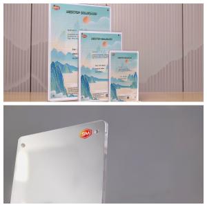 China Double-Sided Magnetic T Shape Acrylic Sign Holder Practical Display on sale