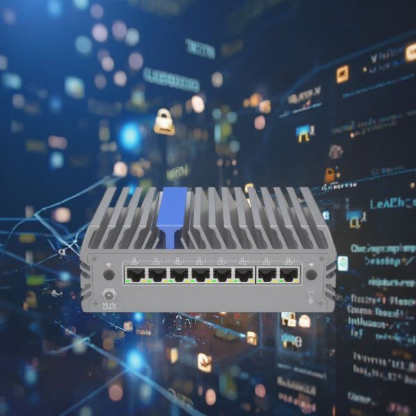 Quality Firewall 8 Gigabit Network Ports Dual DDR4 M.2 SSD 1 RJ45 COM wholesale