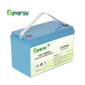 Golf Cart Rechargeable Lithium Battery 12V 100AH RV Battery With BMS