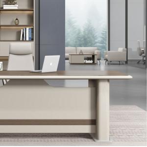 Modern L Shape Director Manger Office Furniture Solutions Table And Chair Set