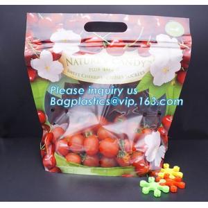 LDPE k aseptic grape bag,cherry bag,fruit bag with hole/slider k fruit bag with