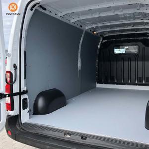 5mm Polypropylene Honeycomb Sheets Plastic Black PP Honeycomb Panel For Van