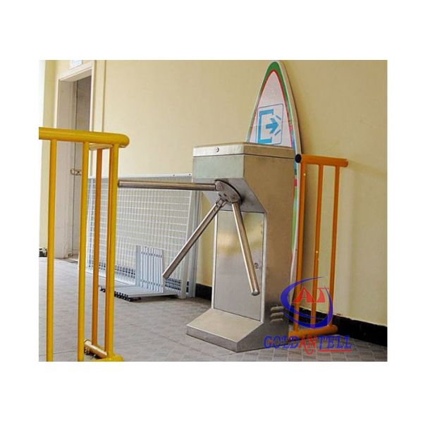 Customized Card Swipe Automatic Tripod Turnstile 304 Stainless Steel CE