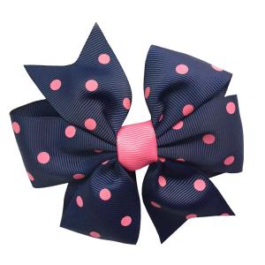 China Soft Feeling Kids Hair Ribbons , Various Color Custom Made Hair Bows on sale