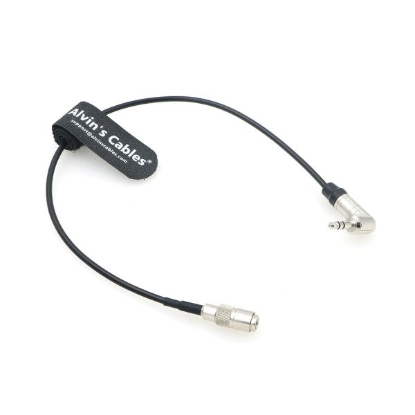 Tentacle Sync Ultra Thin Timecode Cable 3.5mm TRS Right Angle To DIN 1.0/2.3 For