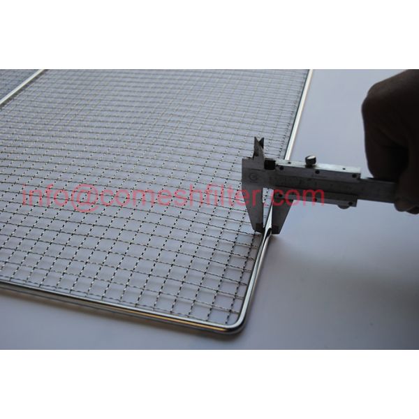 304 316 l Food Grade Stainless Steel Wire Mesh Trays For Dehydrator