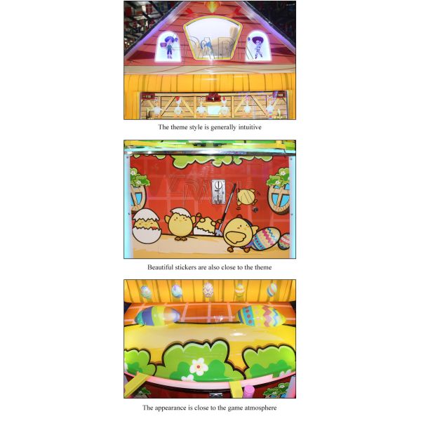 Crazy Lay Egg Lottery Ticket Prize Arcade Game Machine Coin Operated Indoor Amusement