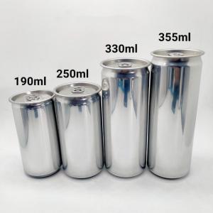 Recyclable Custom Printed Aluminum Beverage Cans 190ml 250ml 355ml