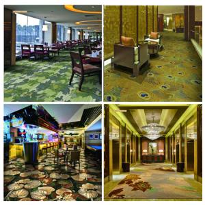 Oriental Hotel Carpet Flooring , Recycled PVC Flooring Woven Technics