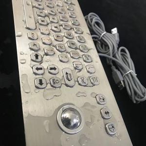Outdoor Stainless Steel Mechanical Keyboard With Trackball Rain Proof Ip67