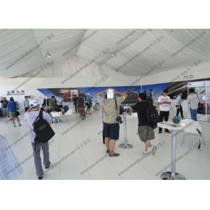 White Aluminum Frame Exhibition Canopy Tent 15m Width With Luxury Lining