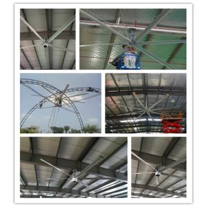 Aluminum Large Ceiling Fans 24 ft / 20 ft Big Size Low Power Consumption Ceiling