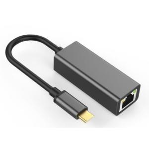 Laptop USB Type C Converter RJ45 1000Mbps Drive Free Grey / Silver