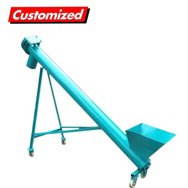 Conveyor System with Custom Small Screw Auger Feeder and Hopper 30-Day Return