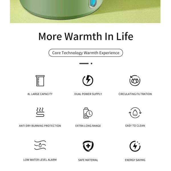 Stainless Steel Original Color 4L Pet Water Dispenser For Cats And Dogs Automatic Fountain