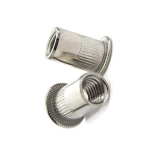High Hardness Flat Head Rivet Nut Corrosion Resistance ISO Certification