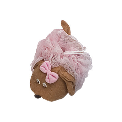 Lovely Mesh Bath Pouf Body Sponge Scrubber , Net Bath Sponge Cordless Bathroom