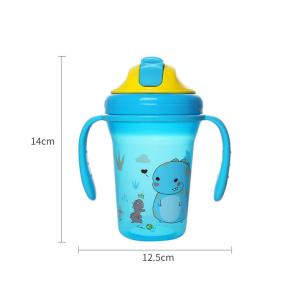 (NEW) 300ml PP Baby Straw Cup with double handle