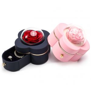 Four Leaf Clover Shape Spray Paint Drawer Jewelry Box for Sophisticated