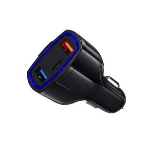 OEM USB Car Charger 3 Port PD 3.0 Fast Car Charger Adapter For IPhone Samsung