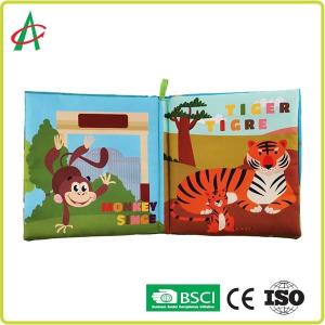 EN71 Soft Books For Infants , 20cm Plush Baby Book