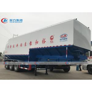 SGS 3 Axle 60M3 Bulk Feed Tanker Semi Trailer With Electric Hydraulic Auger