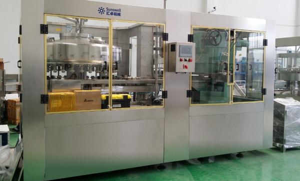 Soda Water, Juice Aluminum Can automatic rotary Filling machine and can seaming machine