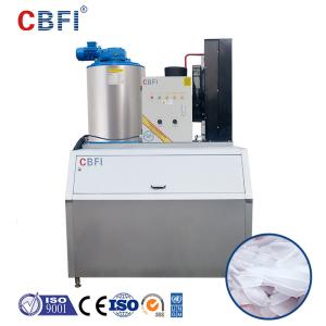 Fresh Water Flake Ice Making Machine With PLC Touch Screen Easy Operation