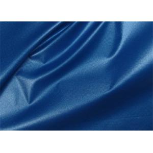 Blue Taffeta Waterproof Fabric , Comfortable Hand Feel 70d Nylon Taffeta Fabric