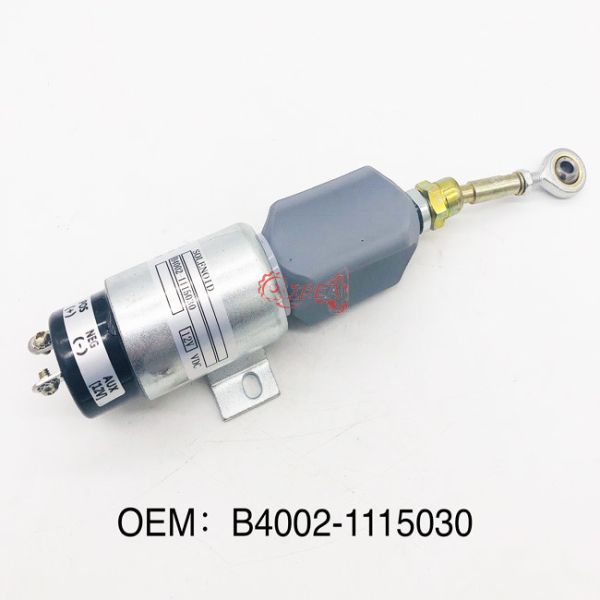 Quality B4002-1115030 Excavator Spare Parts 24v Diesel Engine Fuel Stop Solenoid wholesale