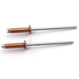 Copper Cap Metal Core Break Pull Mandrel Pop Blind Rivets High Strength