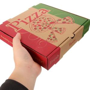 Pizza Paper Box Food Kraft Paper Pizza Box Packaging Custom Printed With Logo