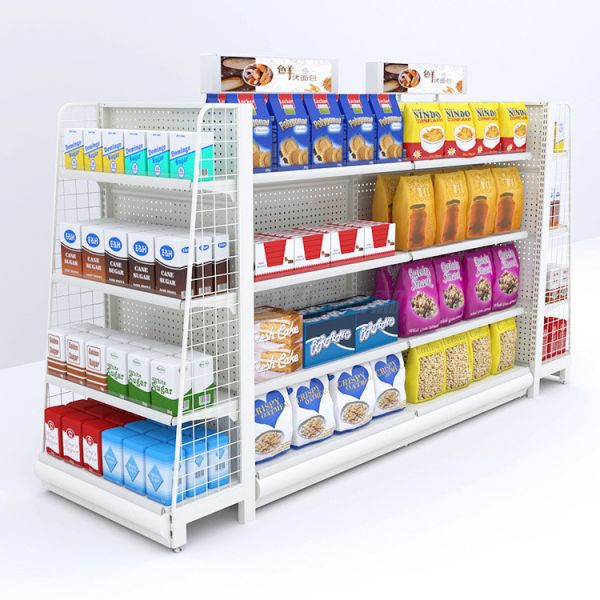 Quality Summer Halloween Grocery Store Displays Shelves Wine Units Gondola Supermarket Steel Shelf wholesale