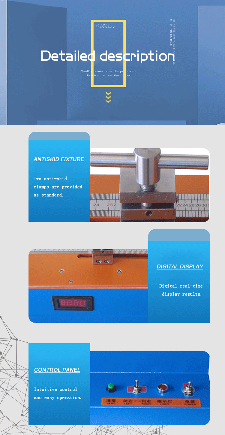 Copper Wire and Cable Elongation Tester, Copper Material Cable and Wire Elongation Tester/Test Machine