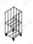 Quality 4" Casters Drilling Backup Transport Trolley for Smooth Process wholesale