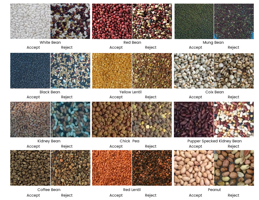 Wenyao High Sorting Accuracy Peanut Beans Grains Multi Function Color Sorter Machine