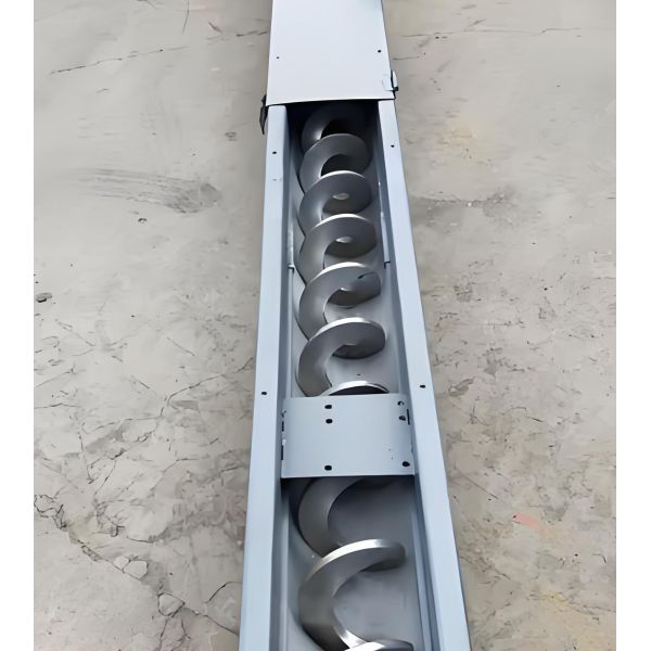 Carbon Steel Spiral Conveyor System For Ash Sludge Grain Shaftless Industrial Spiral Conveyor