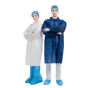 Buy cheap 80gsm Doctor Lab Coats , Disposable Polypropylene Lab Coat With Buttons from wholesalers