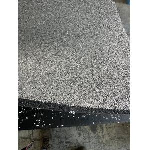 Cheap 100*100cm Non Slip Safety Black Recycled Rubber Flooring Tiles with Different Color EPDM Flecks for Gym Fitness Equipment for sale