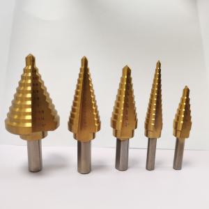 6PCS HSS Titanium Coated Diamond Core Drill Bits With Center Punch