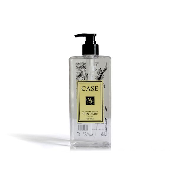 480ml Decorative Shampoo And Conditioner Bottles , Clear Plastic Refillable