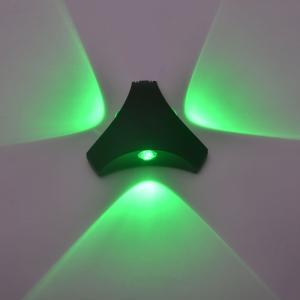 Indoor outdoor 9W Led Wall Lamp Aluminum triangle surface wall mouted Light(WH