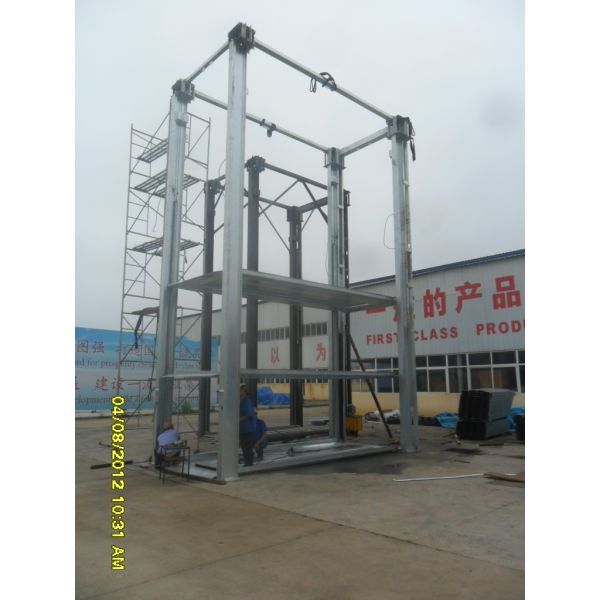 Simple Hydraulic Car Stack Parking Lift 4 Floors Storage Car Parking System for parking 12 cars