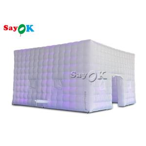 210D Oxford Cloth Inflatable Led Cube Tents Square 7*7*4mH